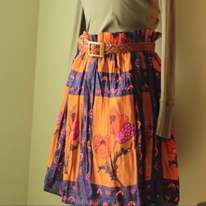Anthropology MAEVE floral skirt